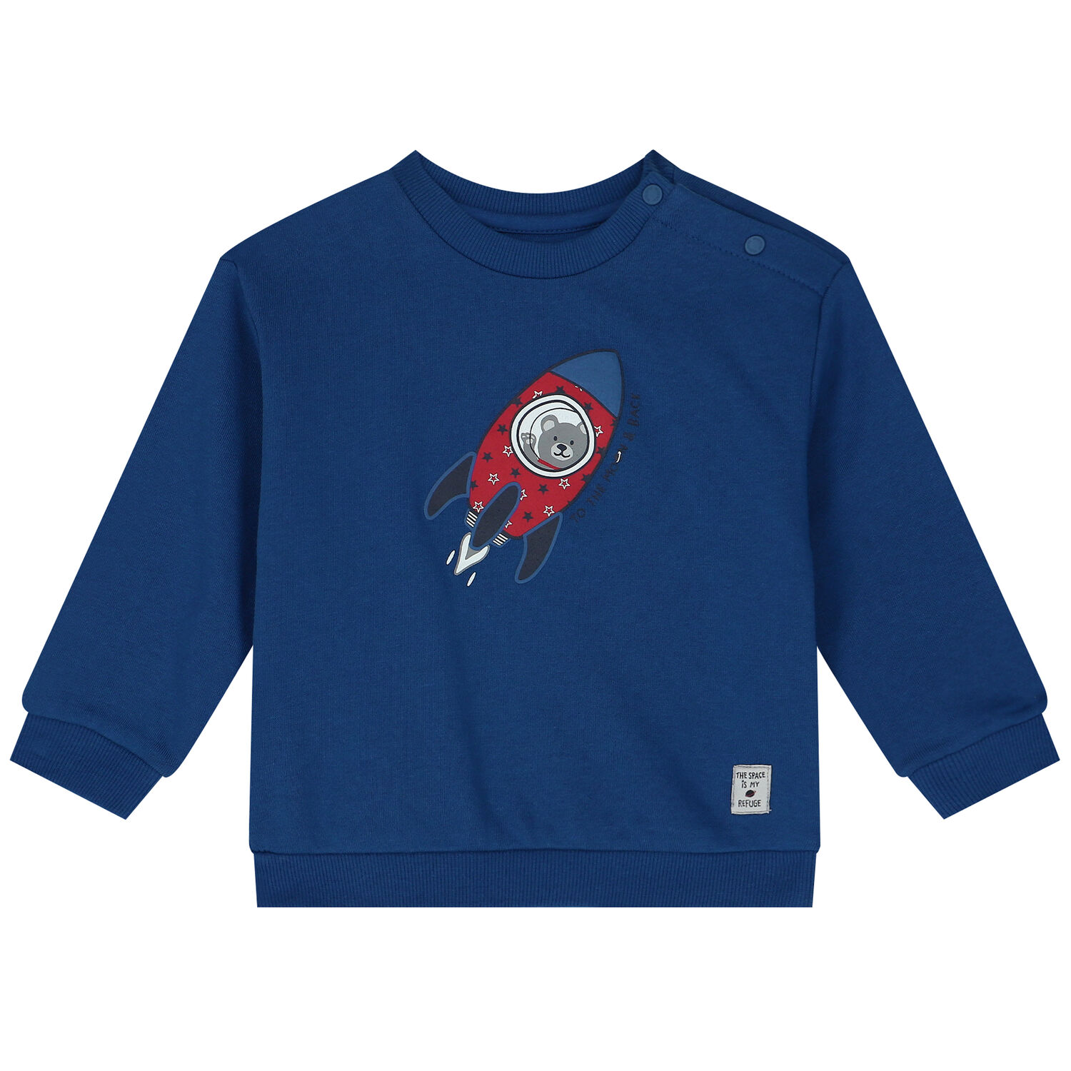 Younger Boys Navy Blue & Blue 3 Piece Tracksuit , 2, hi-res image number null